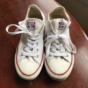 Classic White Converse- women’s size 8